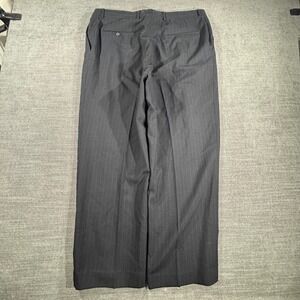 Unbranded‎ Pinstripe Dress Pants Men 38x28 Navy Blue Excellent Pleated Trousers